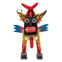 Diabito Bubulêta, Idalécio, 2018, Águeda, madeira, tintas, objectos diversos, 28x41x10cm – Ref CCID25E-022