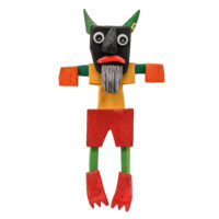 Judas Crucificado, Idalécio, 2020, Águeda, madeira, tintas, objectos diversos, 27x49x11cm – Ref CCID25E-030