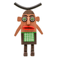 Peixárra, Idalécio, 2023, Águeda, madeira, tintas, objectos diversos, 19x33x6cm – Ref CCID25E-050