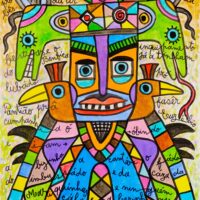 Calendário 01, Idalécio, 2020-07, Acrílico sobre cartolina, 62x92cm – Ref CCID25P-001