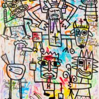 Calendário 23, Idalécio, 2019, Acrílico sobre cartolina, 62x88cm – Ref CCID25P-023