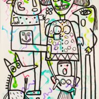 Calendário 26, Idalécio, 2019-10, Acrílico sobre cartolina, 62x90cm – Ref CCID25P-026