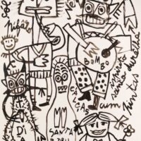 Calendário 30, Idalécio, 2019, Acrílico sobre cartolina, 62x88cm – Ref CCID25P-030