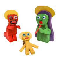 Presépio Lusitano, Idalécio, 2024, Águeda, madeira, tintas, objectos diversos, 30x22x15cm – Ref CCID25E-058 [INDISPONÍVEL / UNAVAILABLE]