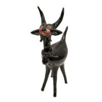 Cabra, Mina Gallos, 2025, Galegos - Barcelos, barro vidrado, 10x30x15cm – Ref CCP25-052