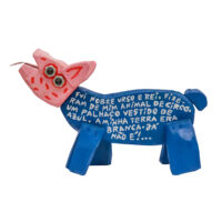 O Urso do Circo, Idalécio, 2022-02-10, Águeda, madeira, tintas, objectos diversos, 33x21x10cm – Ref CCID25E-064-1