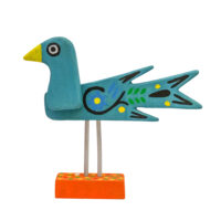 Ábe Azule, Idalécio, 2023, Águeda, madeira, tintas, objectos diversos, 23x21x5cm – Ref CCID25E-068