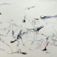 Paisagem Mental (Entrada e Saída), Isaac, 2021-01-22, Porto, técnica mista sobre tela, 290x87cm – Ref CCIS26-002