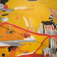 A Queda do Império Marginal (Pelo Fogo) [Tríptico], Isaac, 2025-08-04, Porto, técnica mista sobre madeira, 245x50cm – Ref CCIS26-004