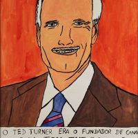 “Ted Turner”, 2015, acrílico sobre papel, 35x50cm [INDISPONÍVEL / UNAVAILABLE]